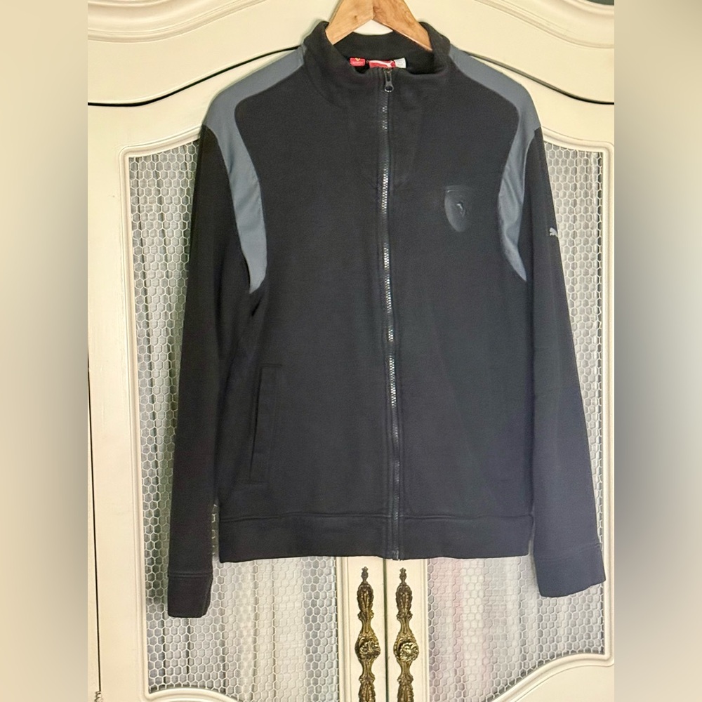 Rare Y2K Vintage Puma Ferrari Fleece Lined Racing Track Jacket Men’s Size M